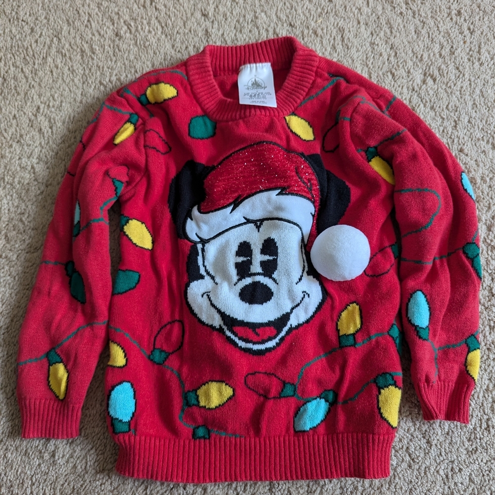 Disney Mickey Mouse Christmas sweater size 3